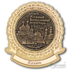 Магнит из бересты Казань-Раифский Богородицкий монастырь лента дерево